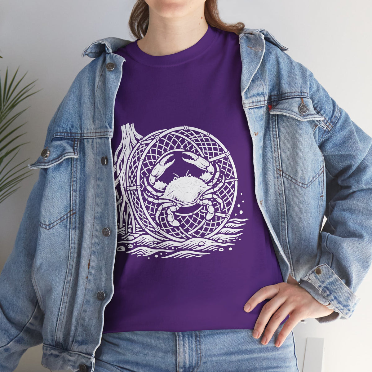 Crab Crew Graphic Tee — "Hauling Rebels Blue Crab Crew" Cotton T-Shirt