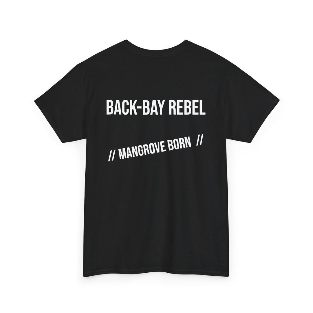 Fishing T-Shirt — "Back-Bay Rebel" Mangrove Born Graphic Tee