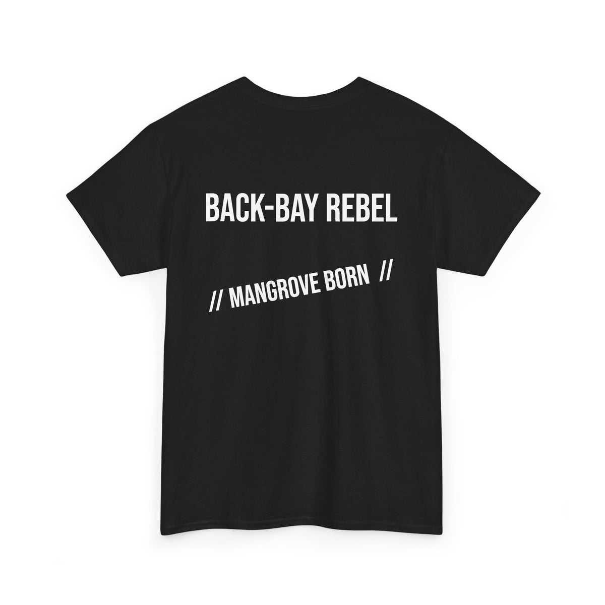 Fishing T-Shirt — "Back-Bay Rebel" Mangrove Born Graphic Tee