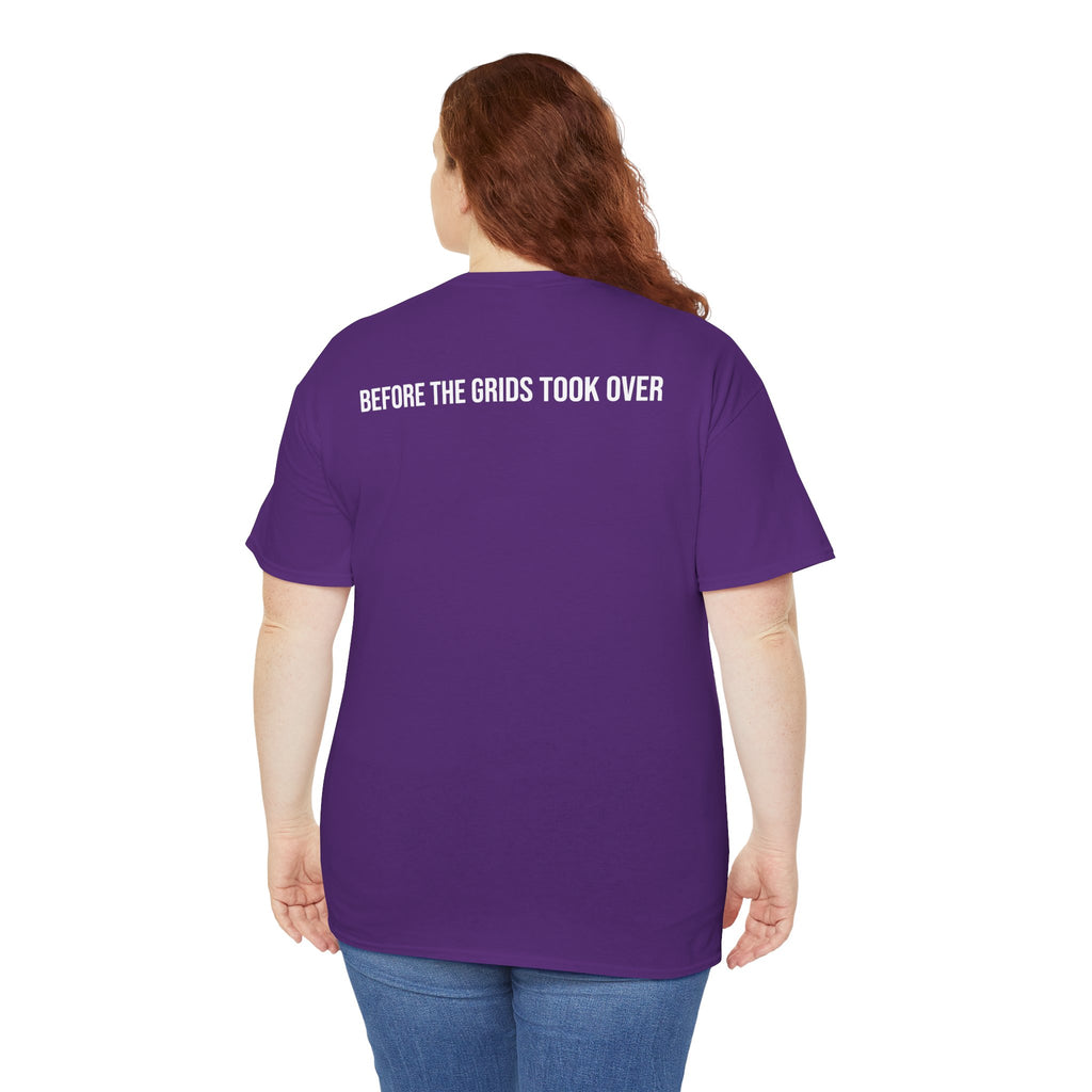 Retro VHS Label Tee — "Before the Grids Took Over" Graphic T-Shirt