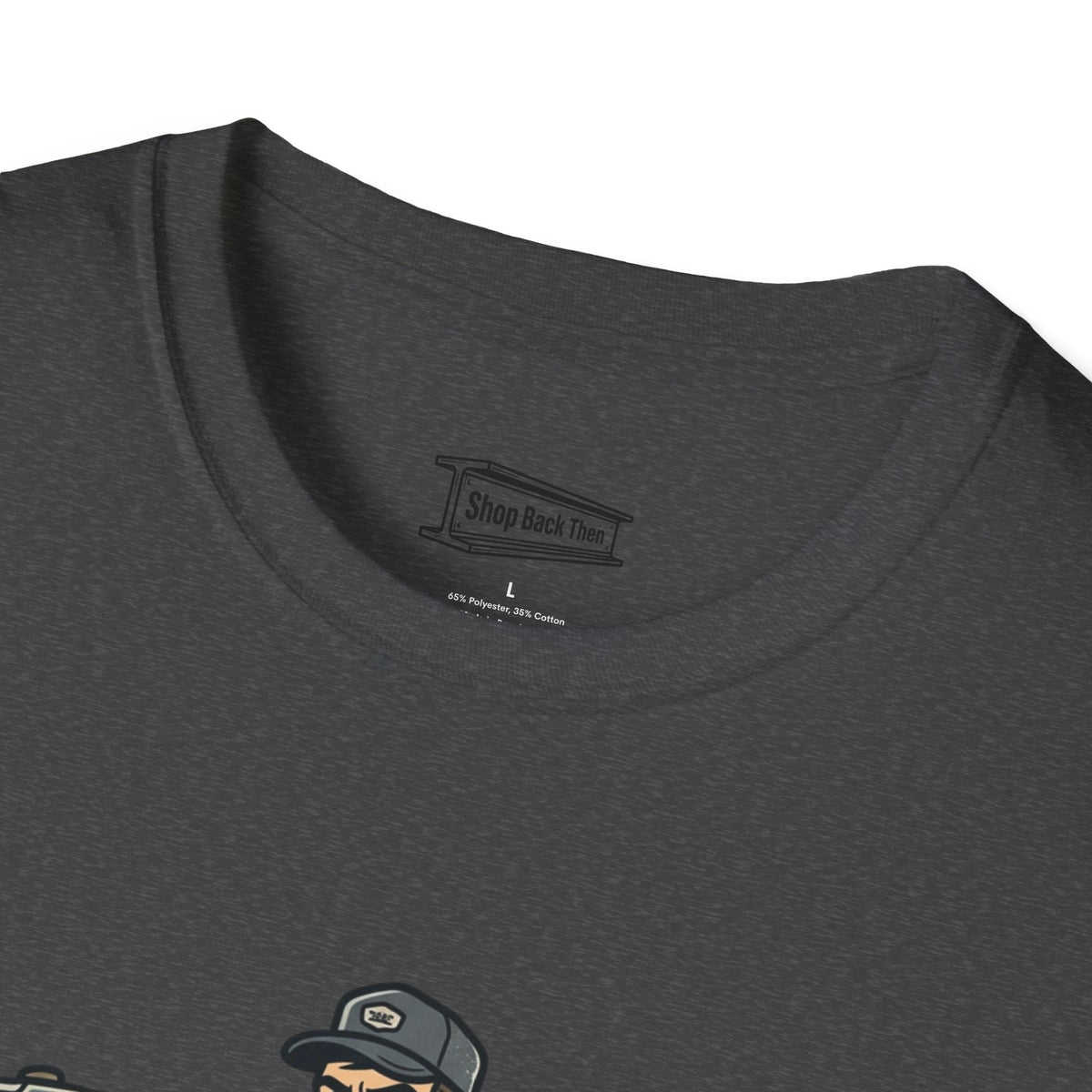 Builder Tee – "Didn't Need An App" Vintage Tradesman Graphic