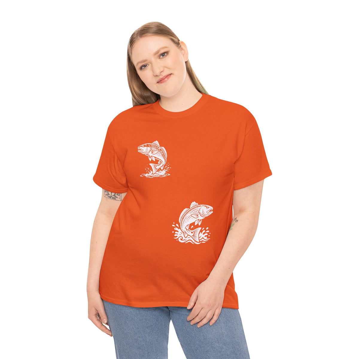 Go Track a Redfish Tee — Fishing Graphic T-Shirt with 'The Apps Are Tracking You' Slogan
