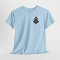 T-Shirt — Nautical Tuna Fishing Tee (Anchor Chest Logo, Back Marlin Graphic)