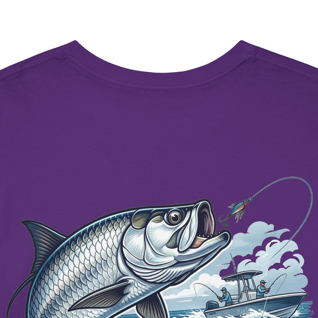 Tarpon Catch Graphic Tee — "Salt + Grit" Fishing Shirt