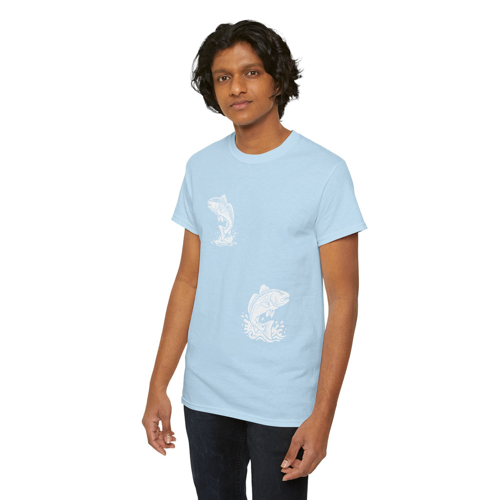 Go Track a Redfish Tee — Fishing Graphic T-Shirt with 'The Apps Are Tracking You' Slogan
