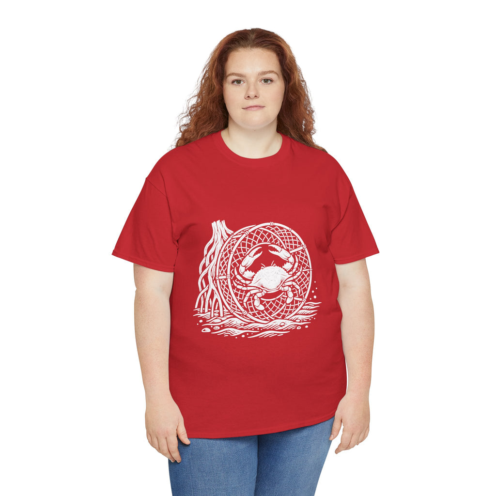 Crab Crew Graphic Tee — "Hauling Rebels Blue Crab Crew" Cotton T-Shirt