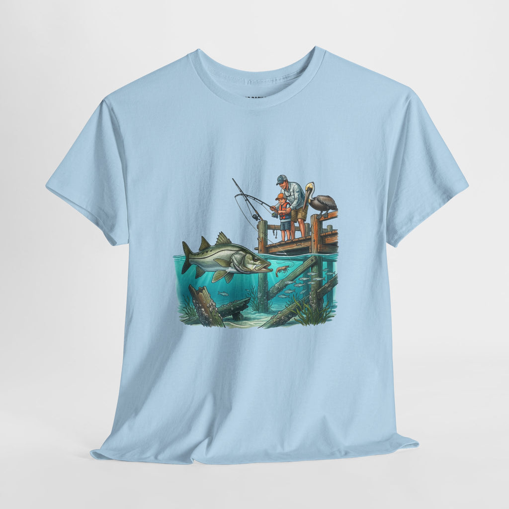 Fishing Pier Graphic Tee — "Bred on the Tide Raised in the Salt"