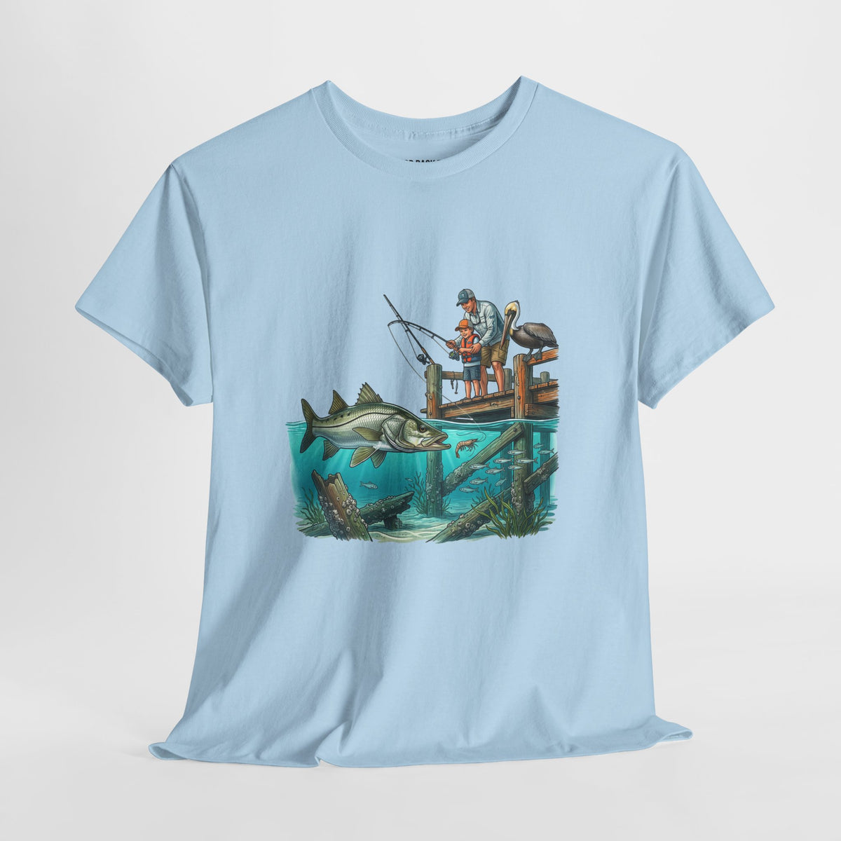 Fishing Pier Graphic Tee — "Bred on the Tide Raised in the Salt"