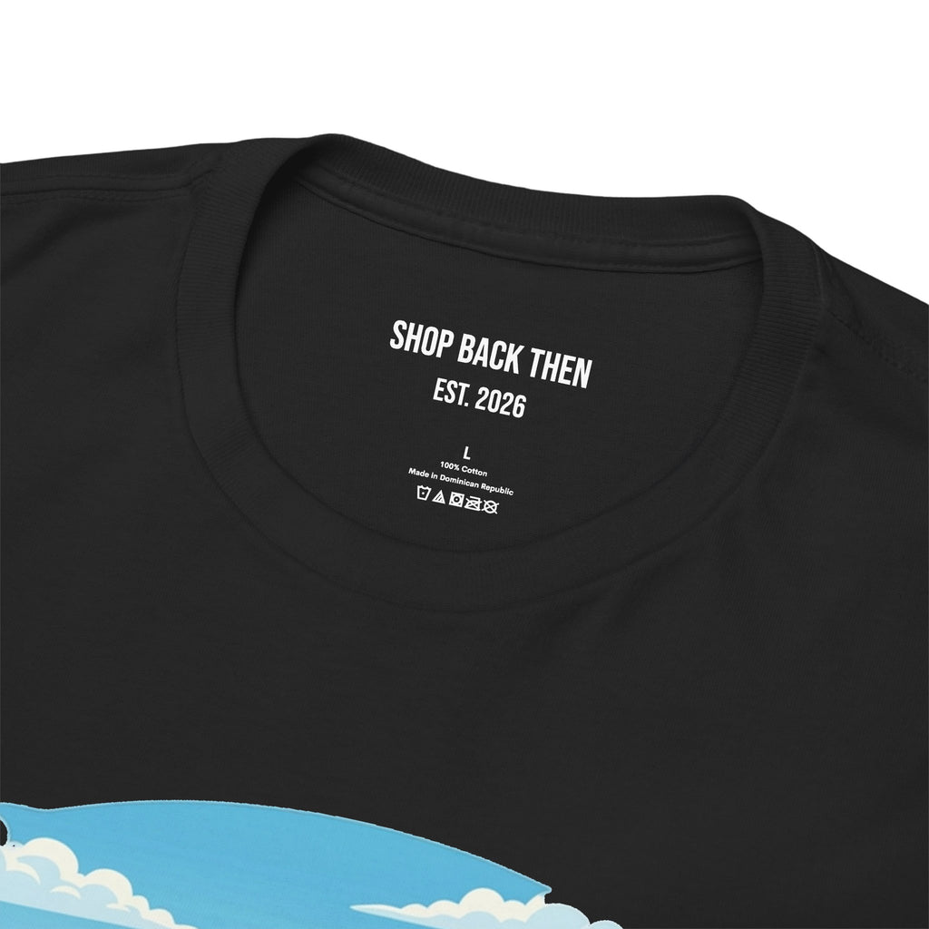 Fishing Tee — "Tracking the Tide, Living the Past" Graphic Shirt