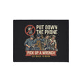 Put Down the Phone Floor Mat — Pick Up a Wrench Workshop Welcome Mat
