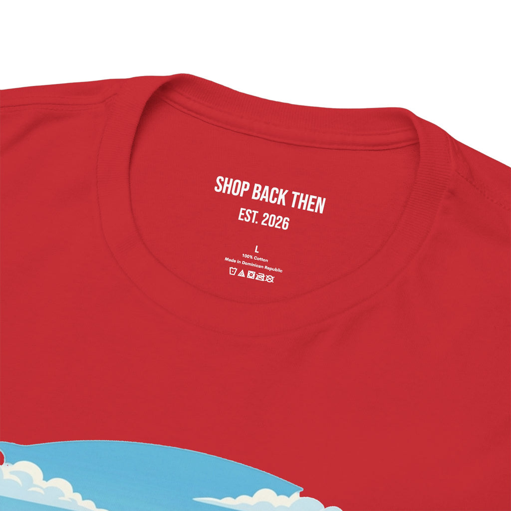 Fishing Tee — "Tracking the Tide, Living the Past" Graphic Shirt