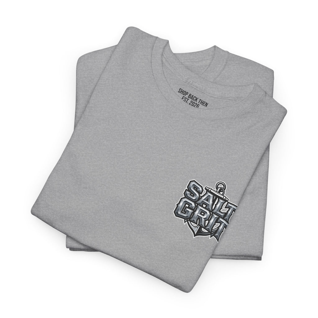 Shark Circle Tee — 'Salt & Grit' Nautical Graphic T-Shirt