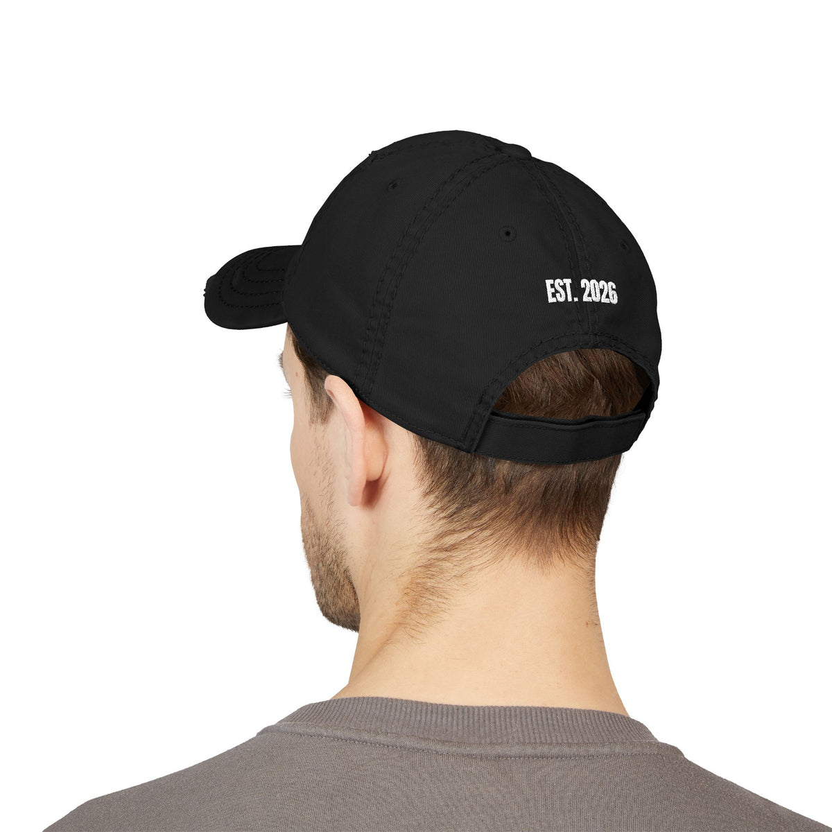 Distressed Dad Hat — "Fueling the System, Draining the Pockets" Embroidered Cap (Est. 2026)