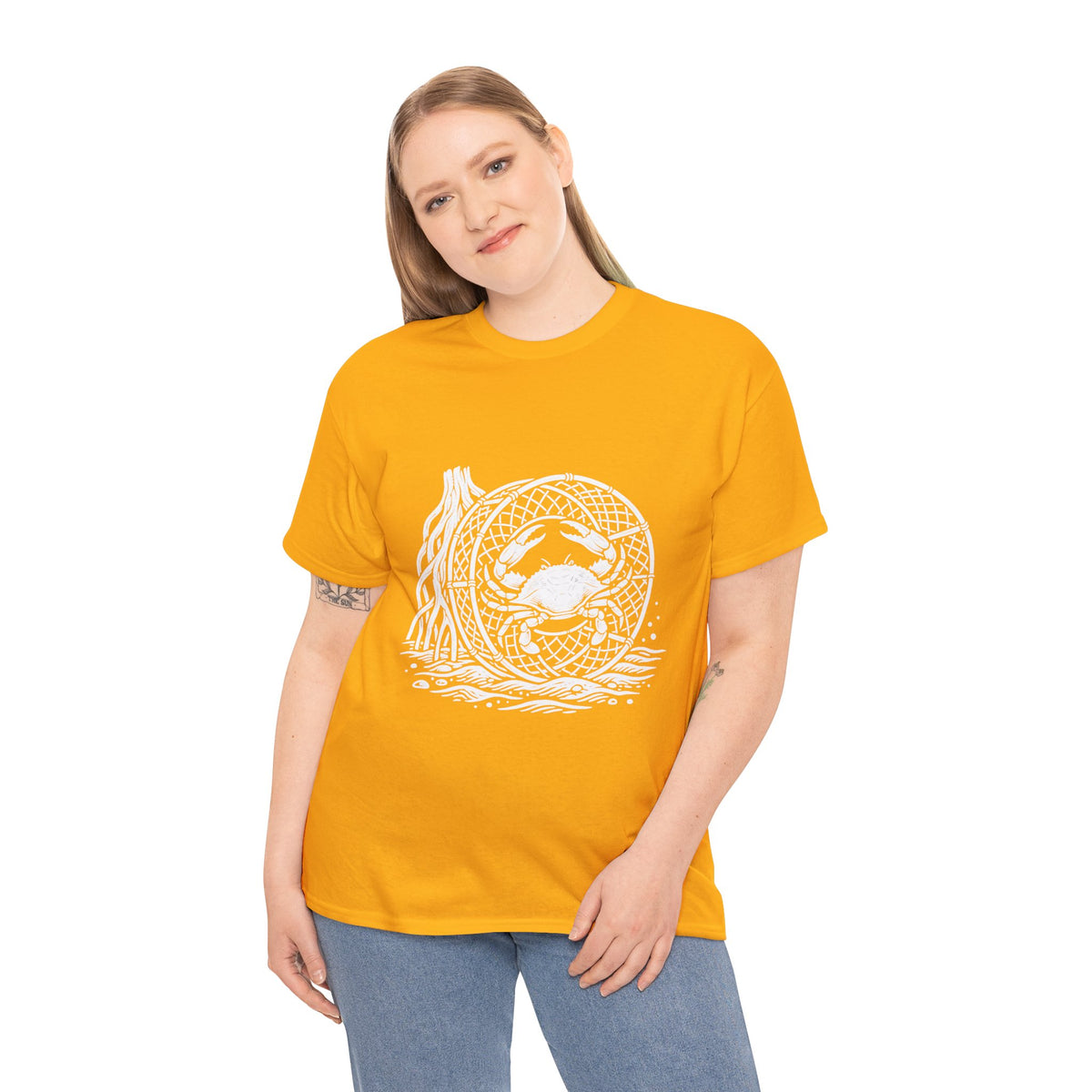 Crab Crew Graphic Tee — "Hauling Rebels Blue Crab Crew" Cotton T-Shirt