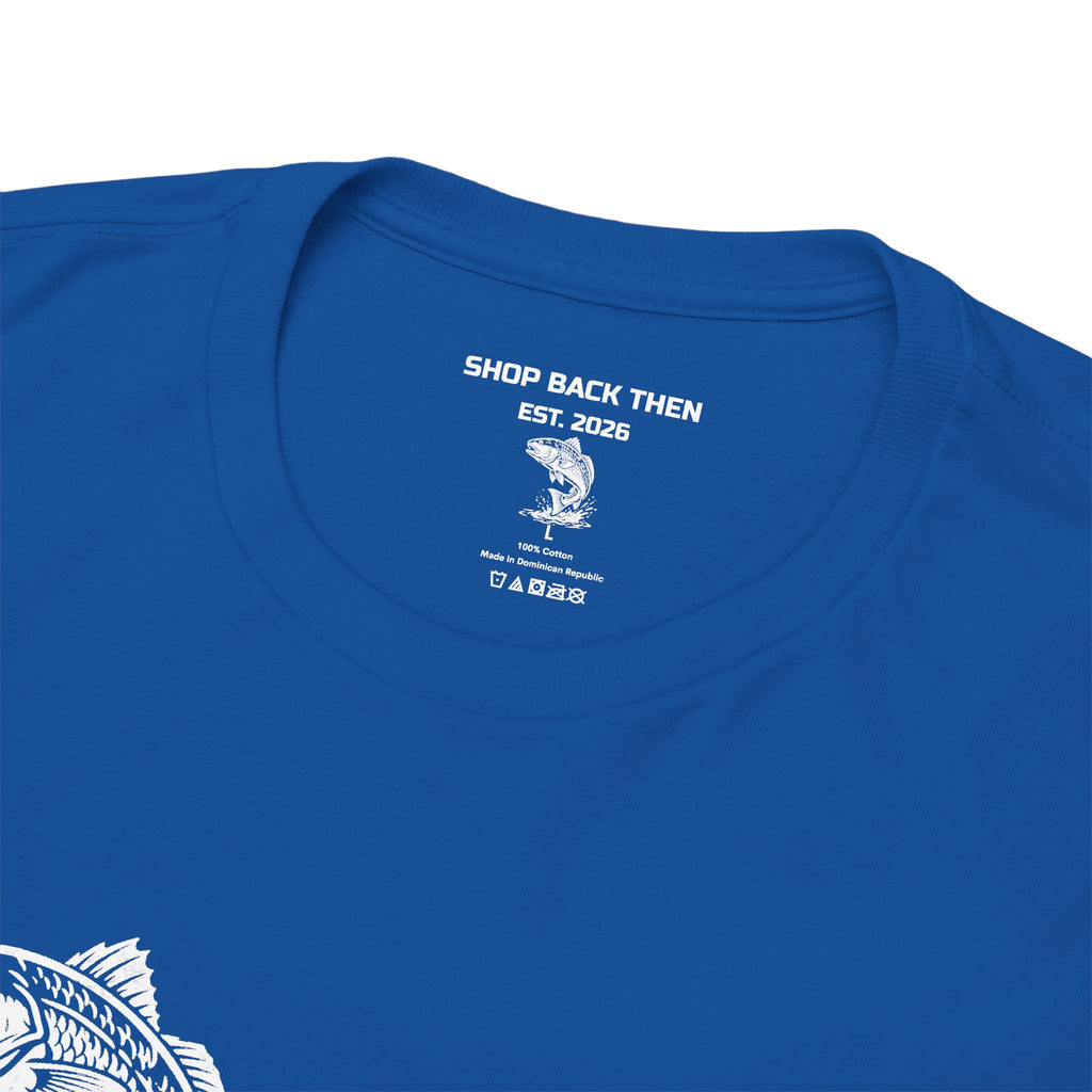 Go Track a Redfish Tee — Fishing Graphic T-Shirt with 'The Apps Are Tracking You' Slogan