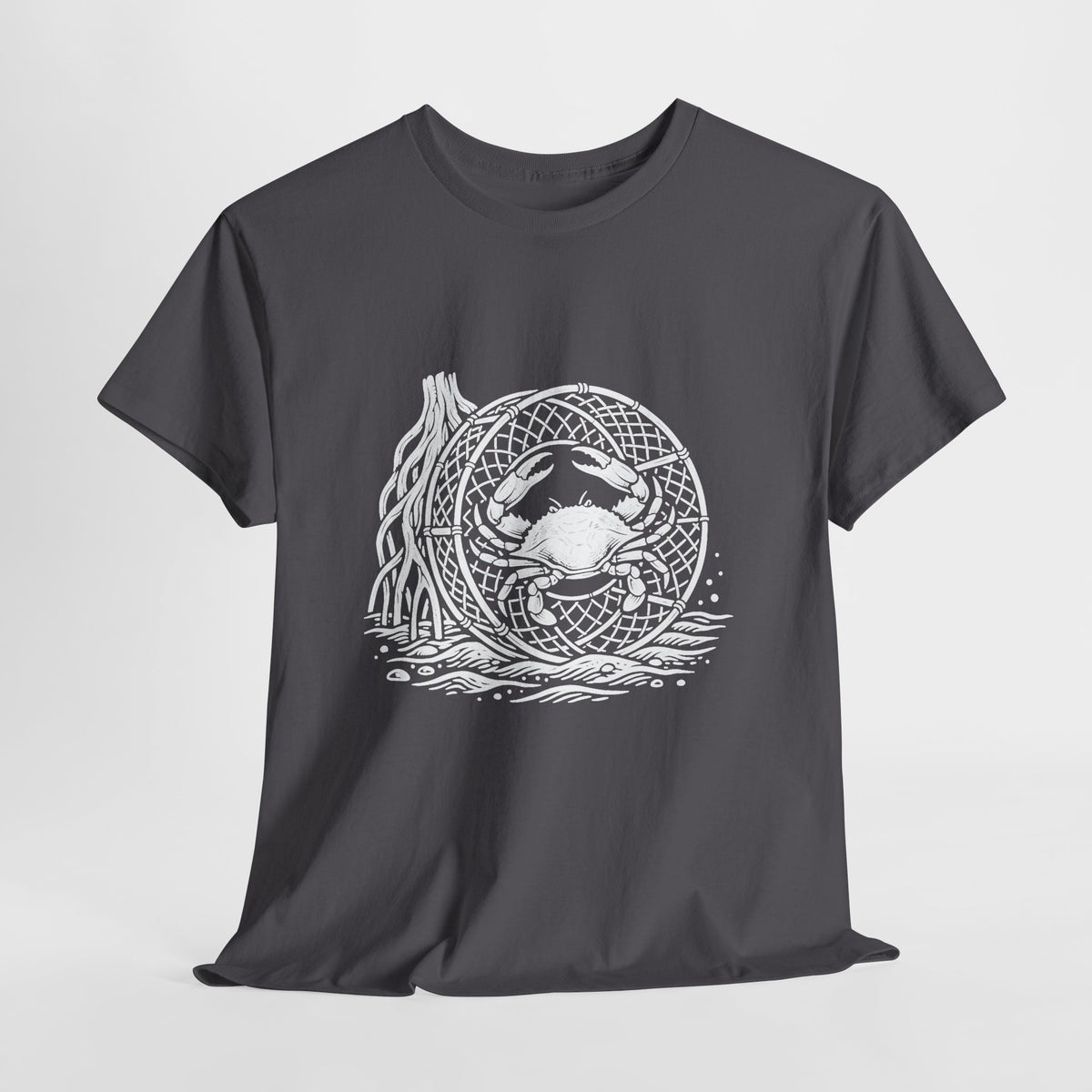 Crab Crew Graphic Tee — "Hauling Rebels Blue Crab Crew" Cotton T-Shirt