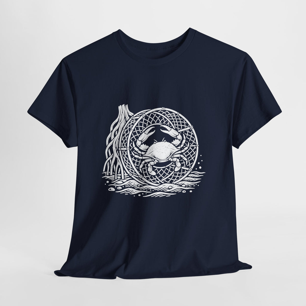 Crab Crew Graphic Tee — "Hauling Rebels Blue Crab Crew" Cotton T-Shirt