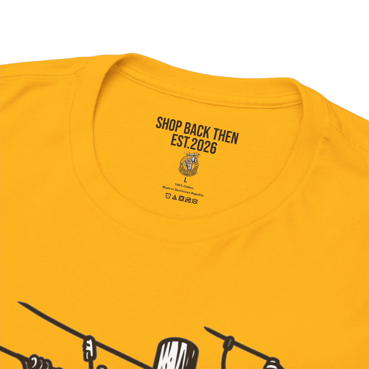 T-Shirt — "No Charger Required for Common Sense" Vintage Utility Graphic
