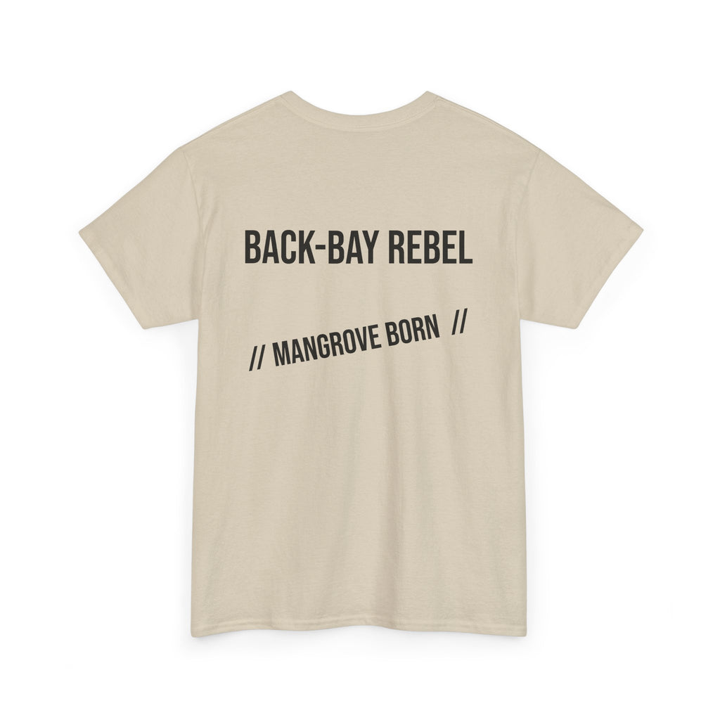 Fishing T-Shirt — "Back-Bay Rebel" Mangrove Born Graphic Tee