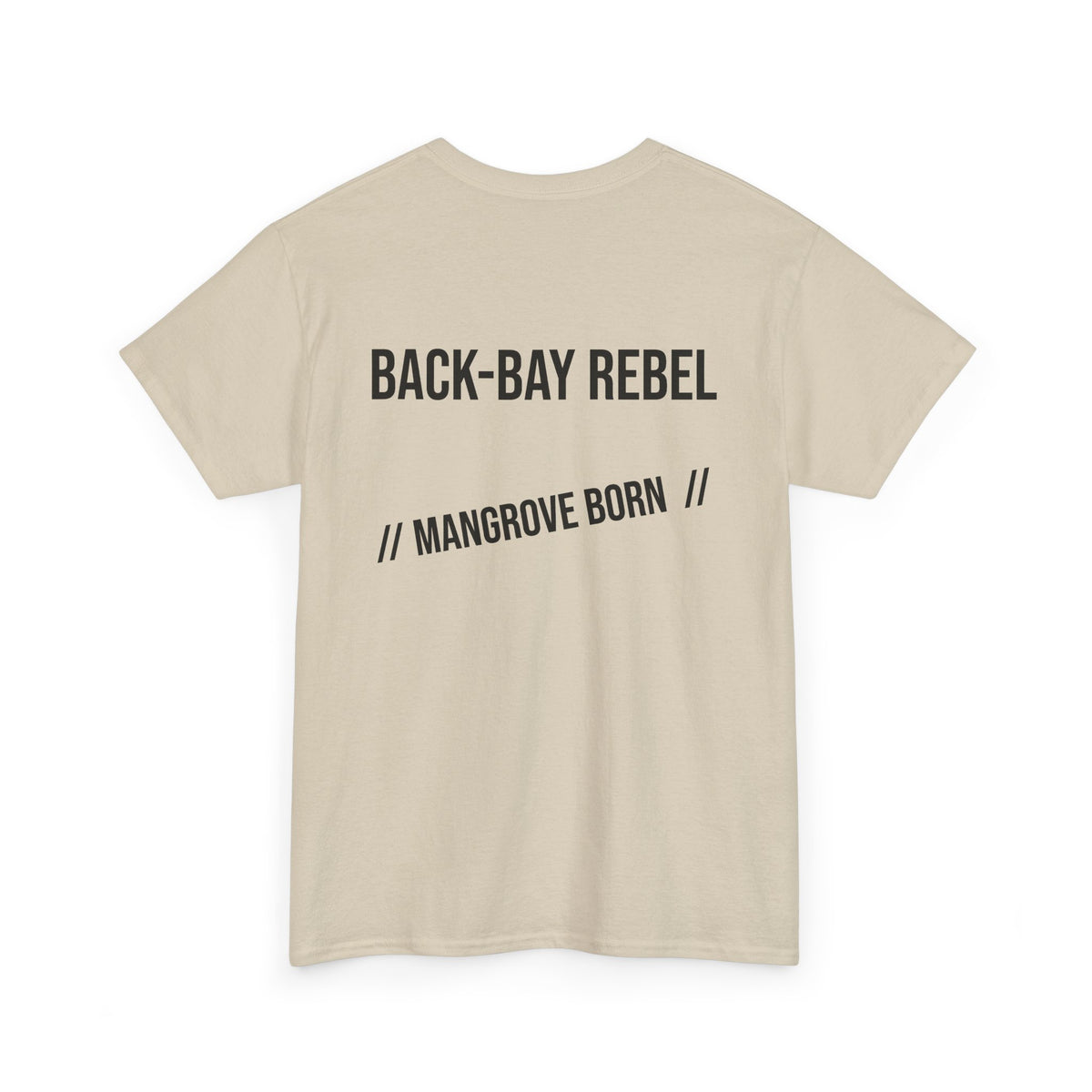 Fishing T-Shirt — "Back-Bay Rebel" Mangrove Born Graphic Tee