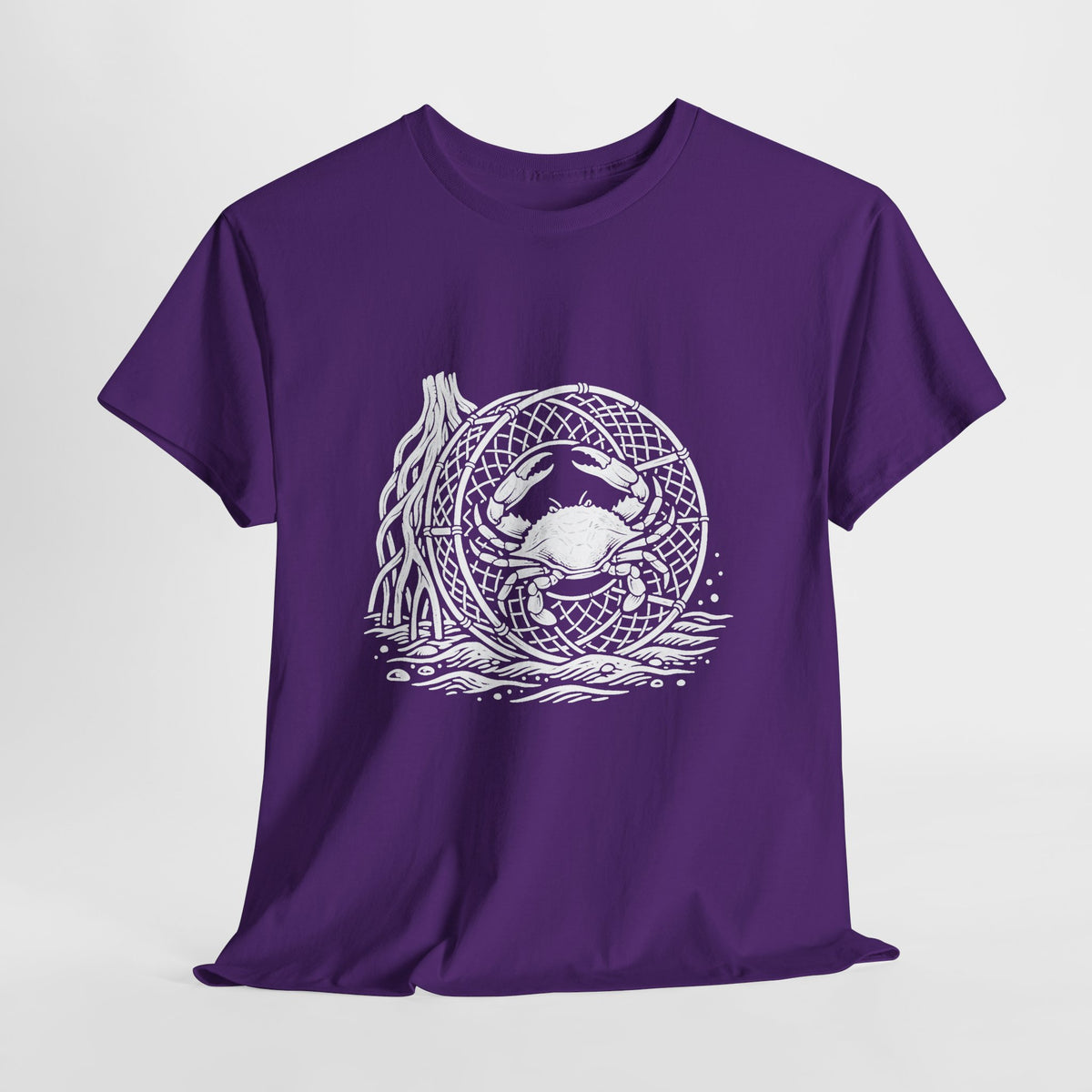 Crab Crew Graphic Tee — "Hauling Rebels Blue Crab Crew" Cotton T-Shirt