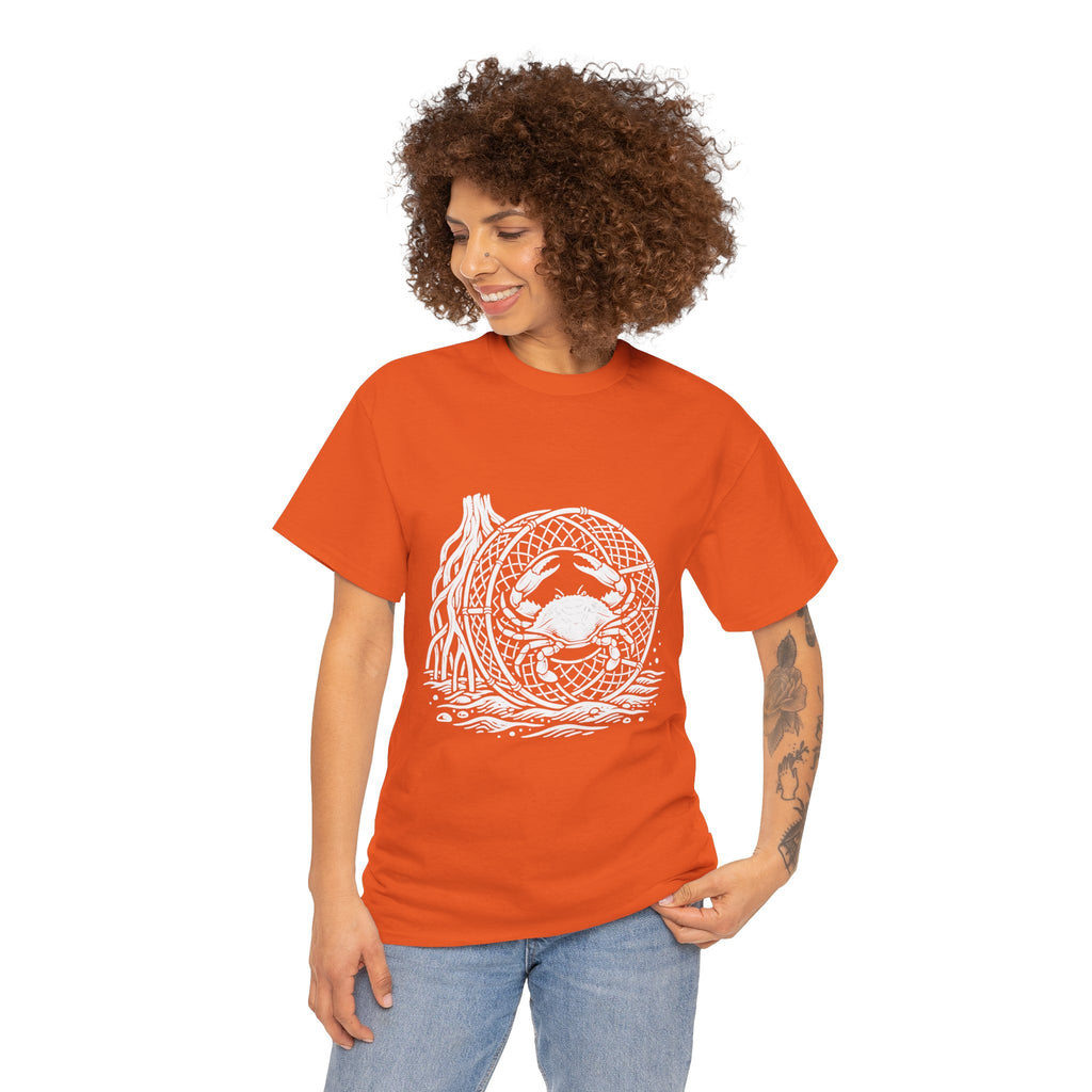 Crab Crew Graphic Tee — "Hauling Rebels Blue Crab Crew" Cotton T-Shirt