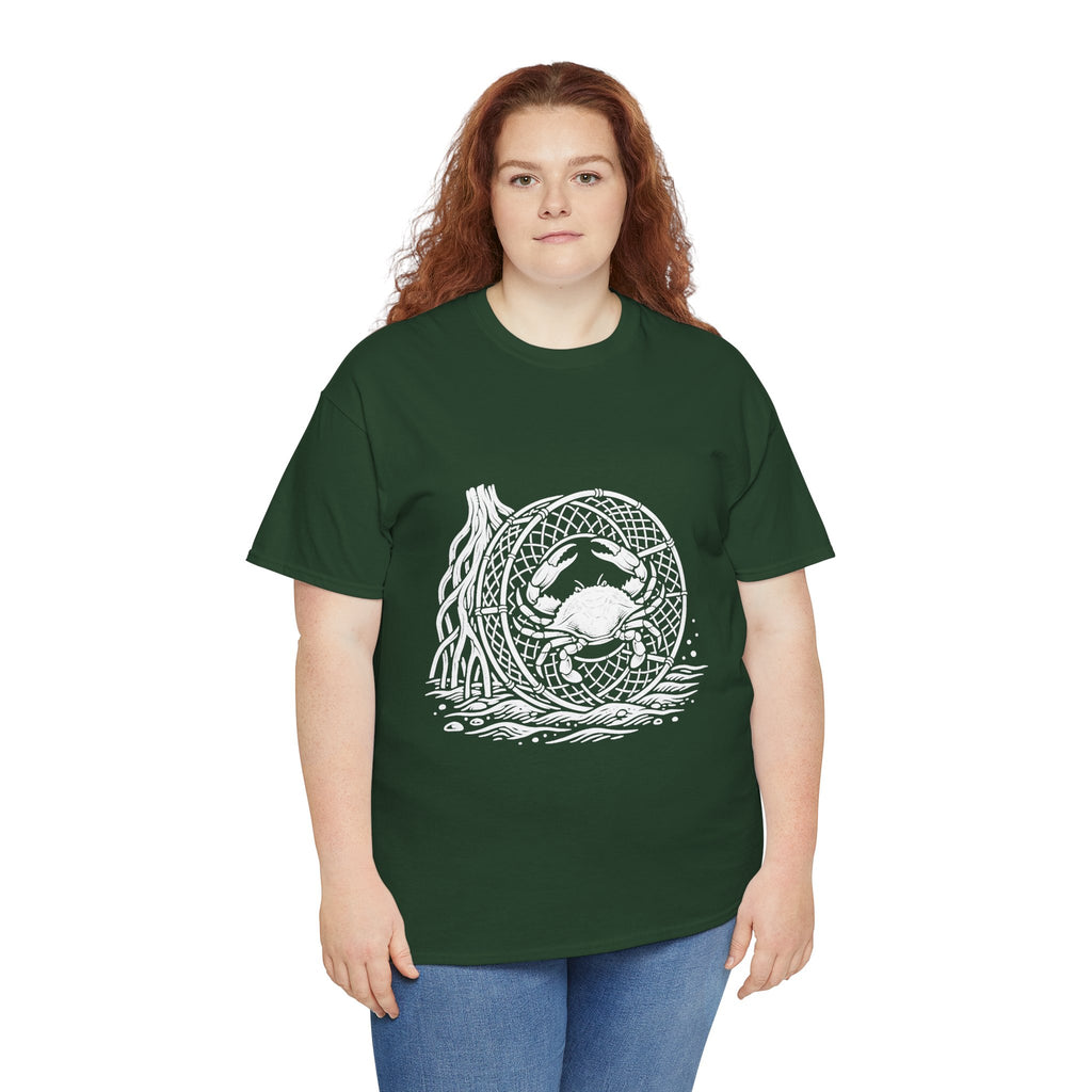 Crab Crew Graphic Tee — "Hauling Rebels Blue Crab Crew" Cotton T-Shirt