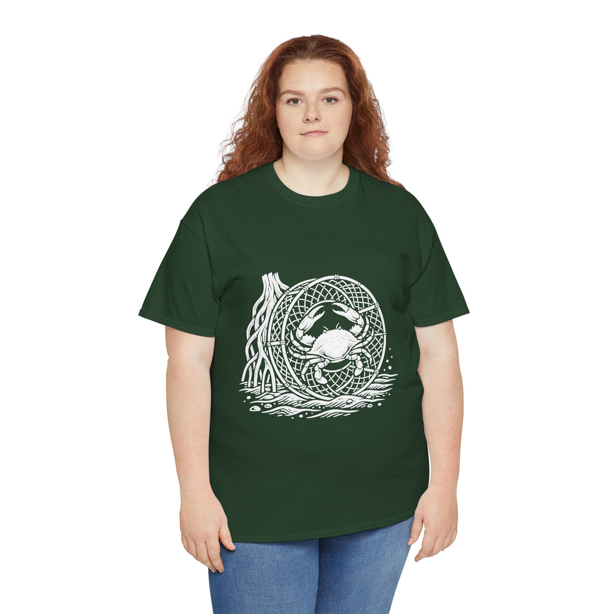 Crab Crew Graphic Tee — "Hauling Rebels Blue Crab Crew" Cotton T-Shirt