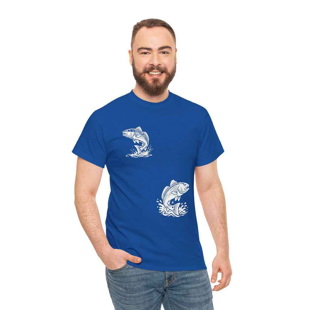 Go Track a Redfish Tee — Fishing Graphic T-Shirt with 'The Apps Are Tracking You' Slogan