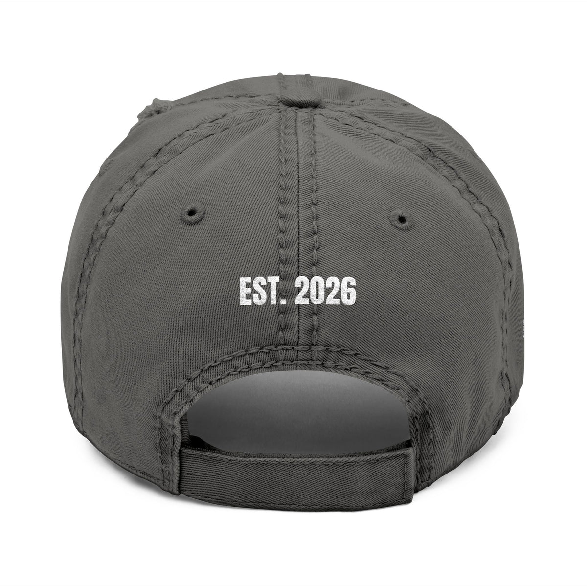 Distressed Dad Hat — "Fueling the System, Draining the Pockets" Embroidered Cap (Est. 2026)