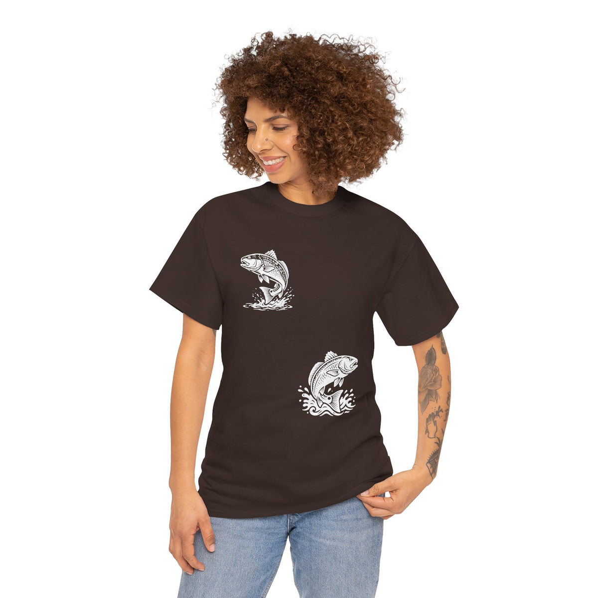 Go Track a Redfish Tee — Fishing Graphic T-Shirt with 'The Apps Are Tracking You' Slogan