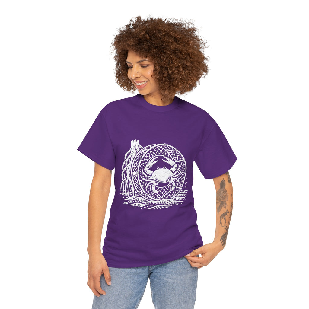 Crab Crew Graphic Tee — "Hauling Rebels Blue Crab Crew" Cotton T-Shirt