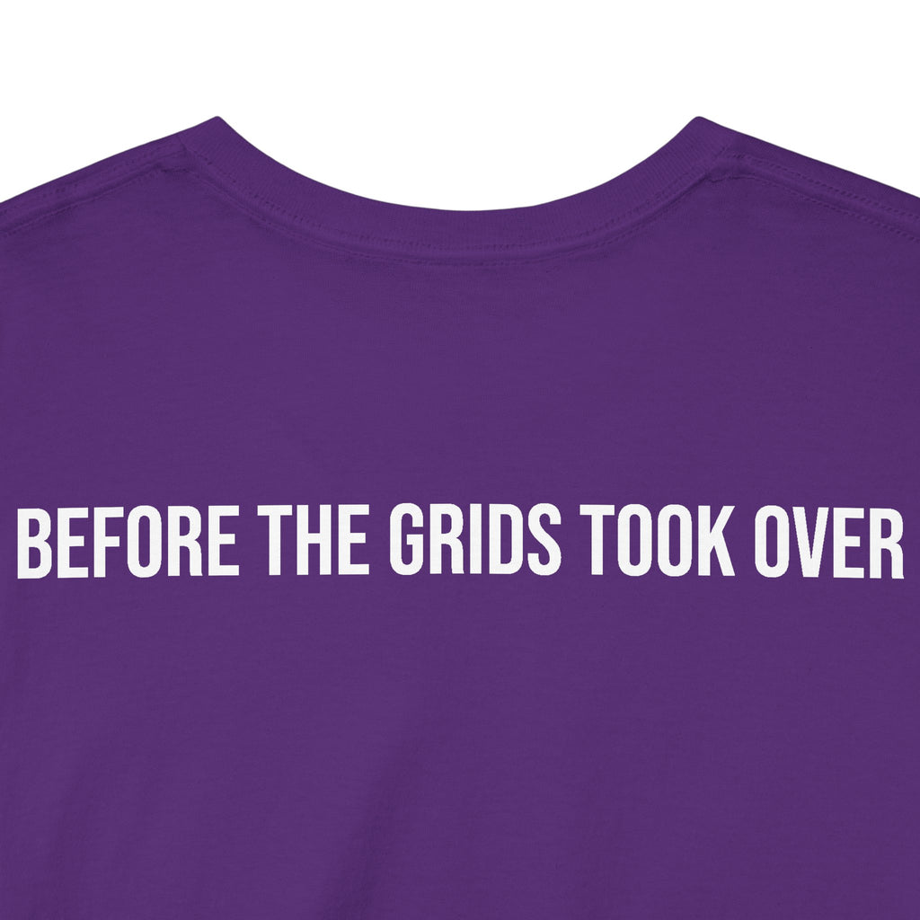 Retro VHS Label Tee — "Before the Grids Took Over" Graphic T-Shirt