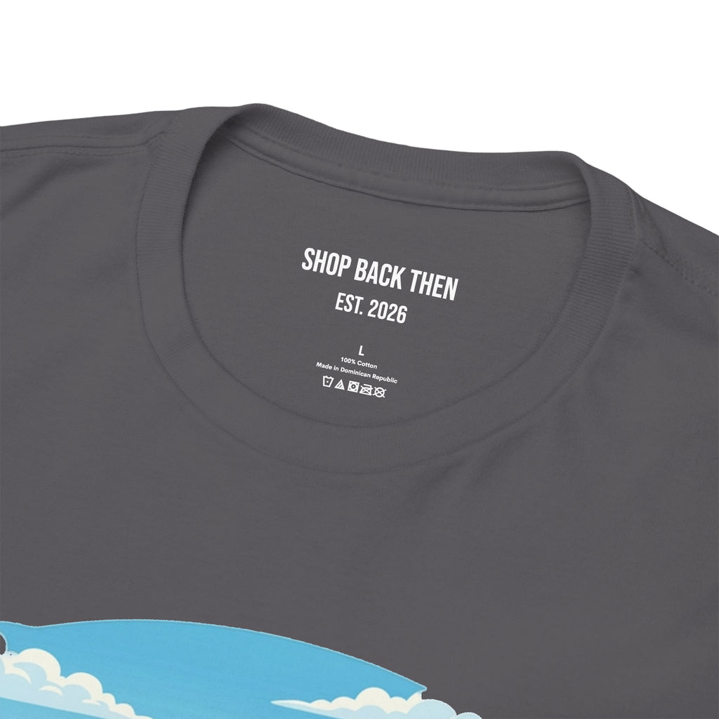 Fishing Tee — "Tracking the Tide, Living the Past" Graphic Shirt