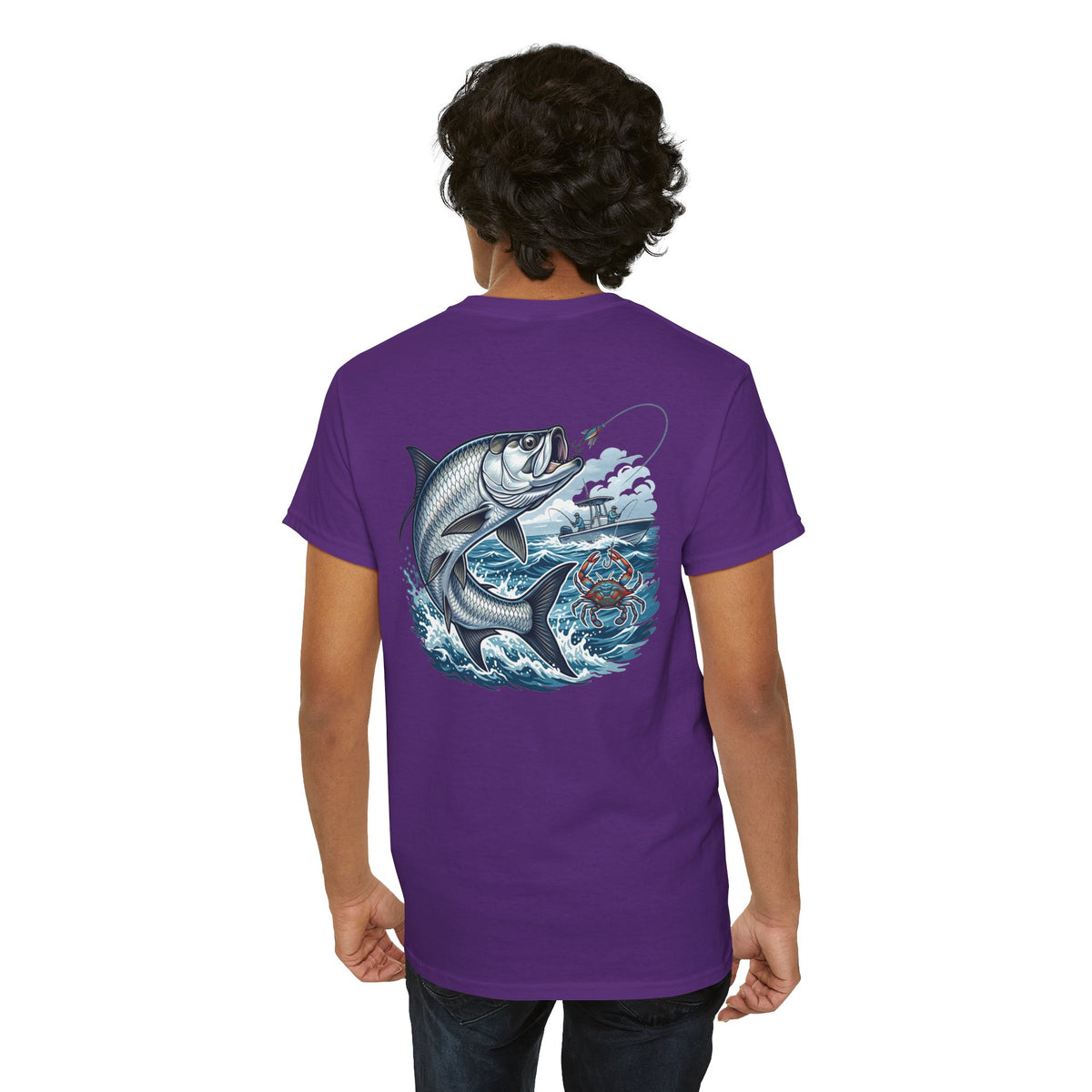 Tarpon Catch Graphic Tee — "Salt + Grit" Fishing Shirt