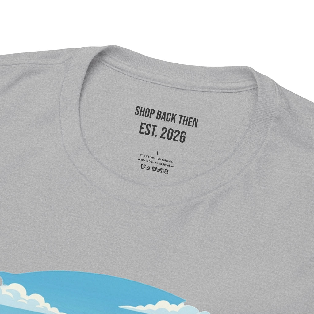 Fishing Tee — "Tracking the Tide, Living the Past" Graphic Shirt