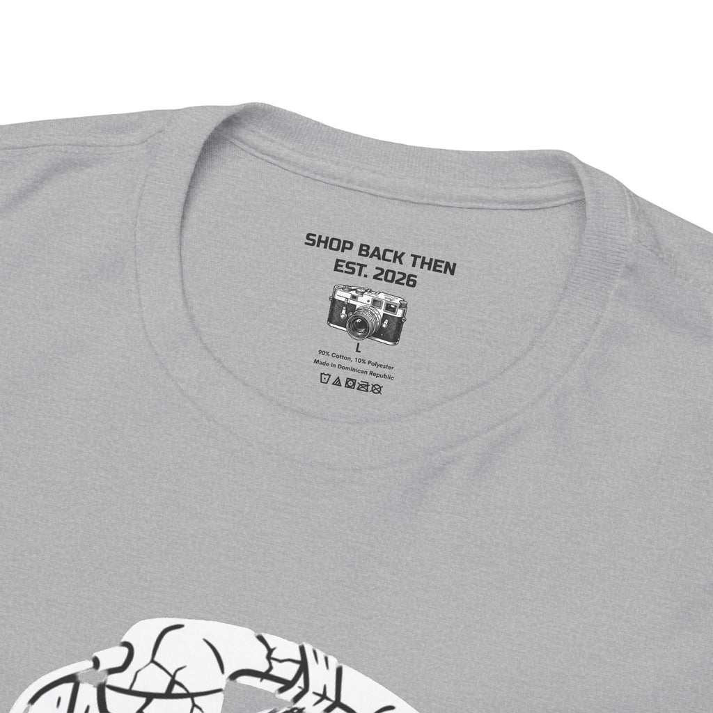 Retro Payphone T‑Shirt — "Back in the Day We Were Free Not Tracked" Vintage Camera Tee