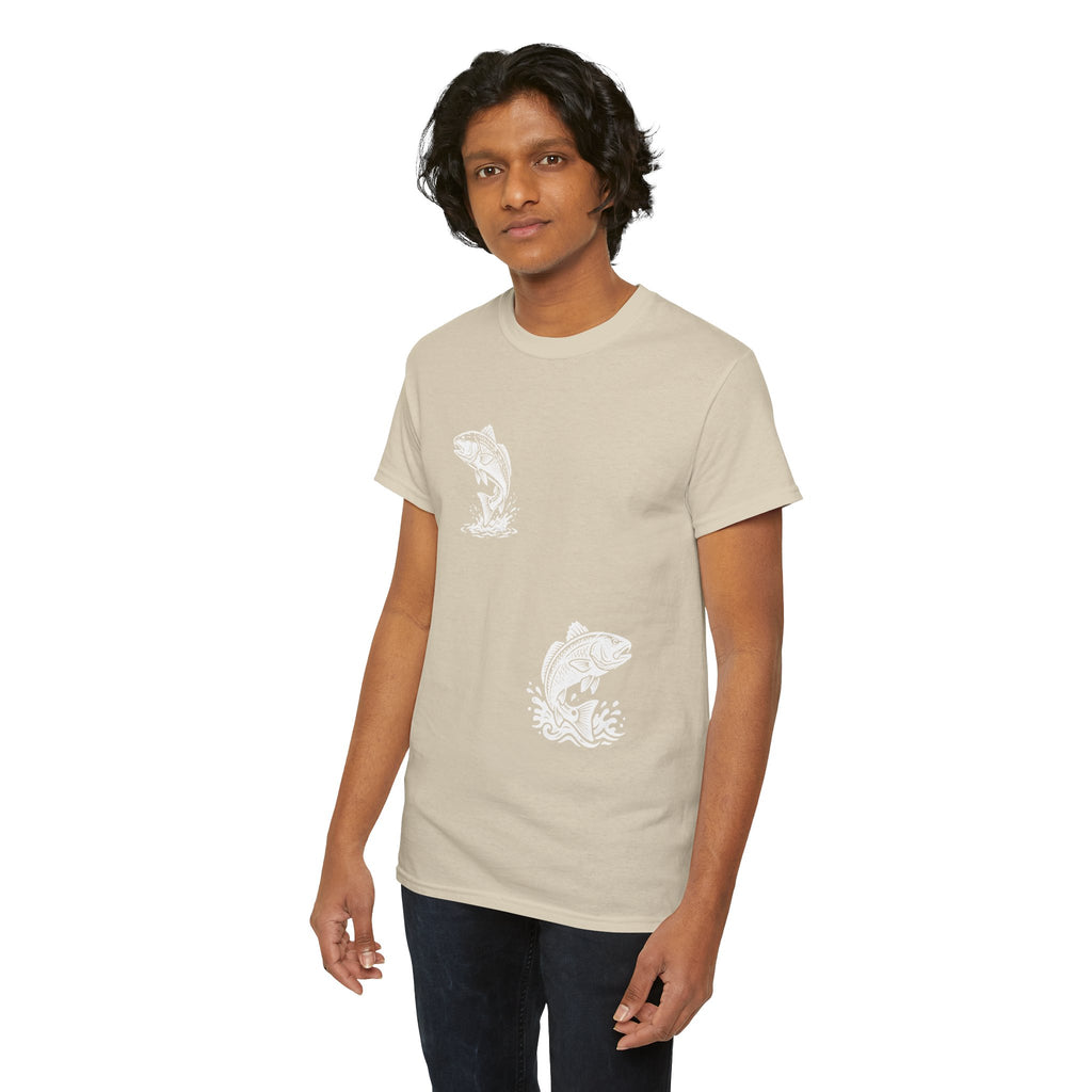 Go Track a Redfish Tee — Fishing Graphic T-Shirt with 'The Apps Are Tracking You' Slogan