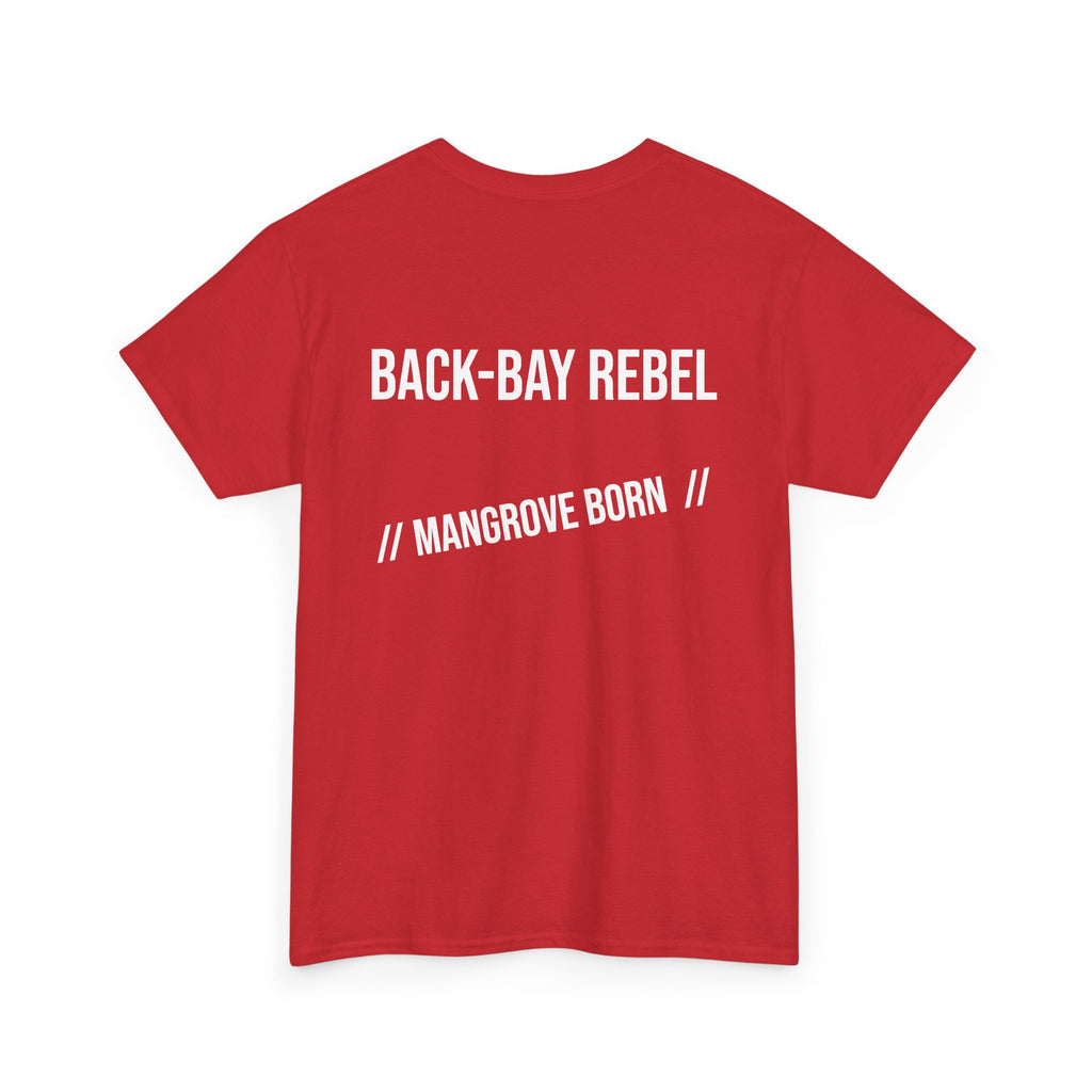 Fishing T-Shirt — "Back-Bay Rebel" Mangrove Born Graphic Tee