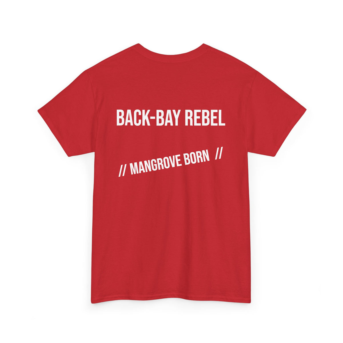 Fishing T-Shirt — "Back-Bay Rebel" Mangrove Born Graphic Tee