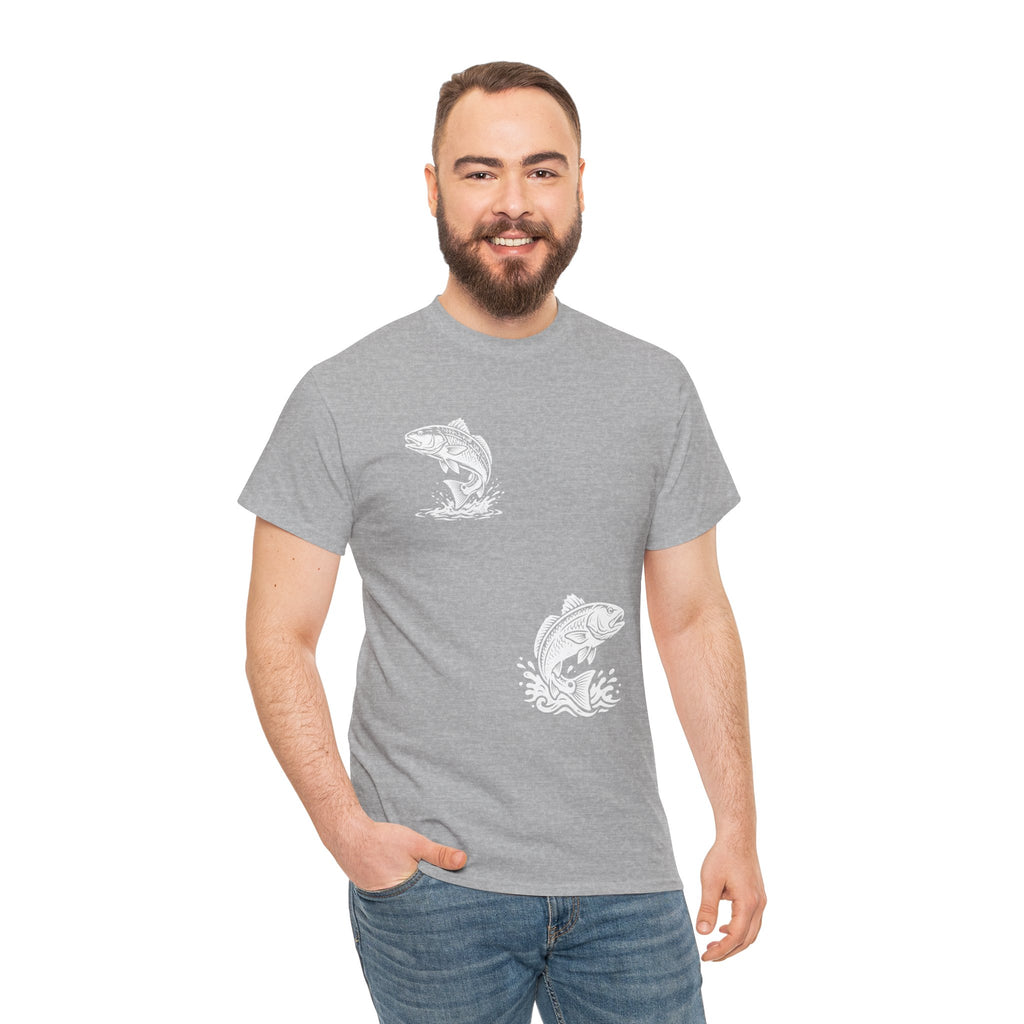 Go Track a Redfish Tee — Fishing Graphic T-Shirt with 'The Apps Are Tracking You' Slogan