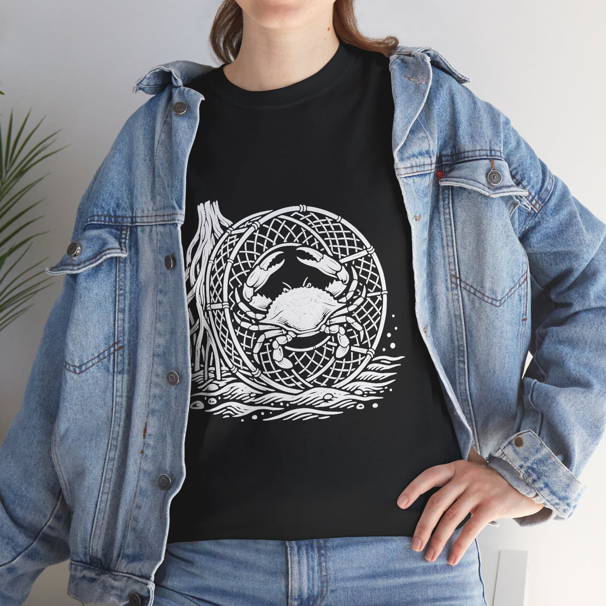Crab Crew Graphic Tee — "Hauling Rebels Blue Crab Crew" Cotton T-Shirt