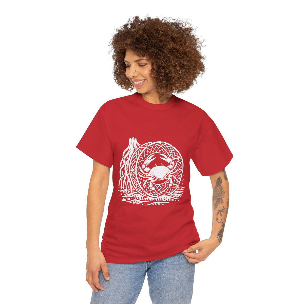 Crab Crew Graphic Tee — "Hauling Rebels Blue Crab Crew" Cotton T-Shirt