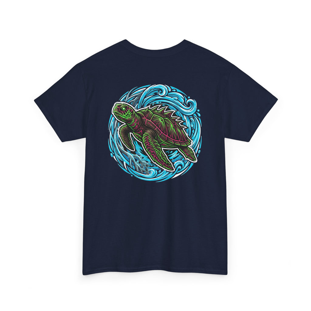 Sea Turtle Graphic Tee — 'Salt & Grit' Coastal Surf Shirt