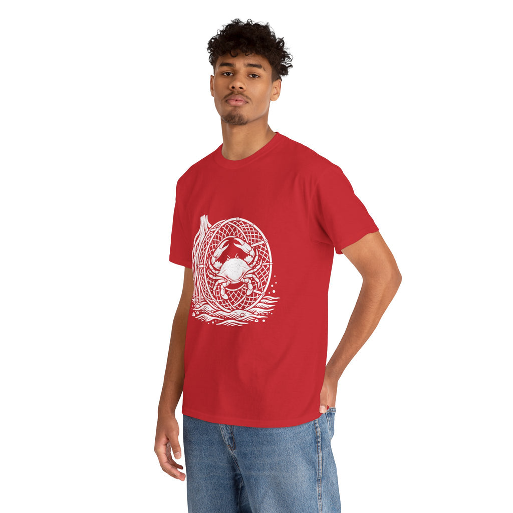 Crab Crew Graphic Tee — "Hauling Rebels Blue Crab Crew" Cotton T-Shirt