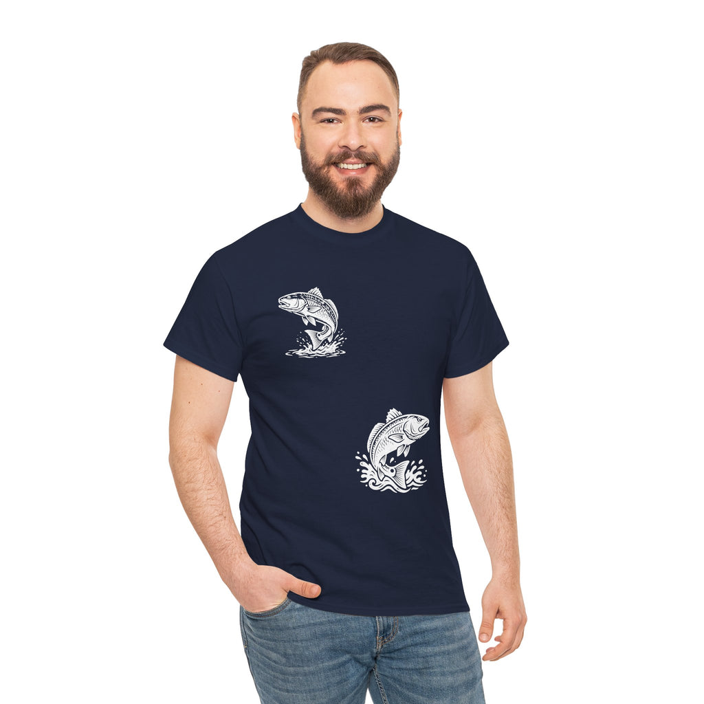 Go Track a Redfish Tee — Fishing Graphic T-Shirt with 'The Apps Are Tracking You' Slogan