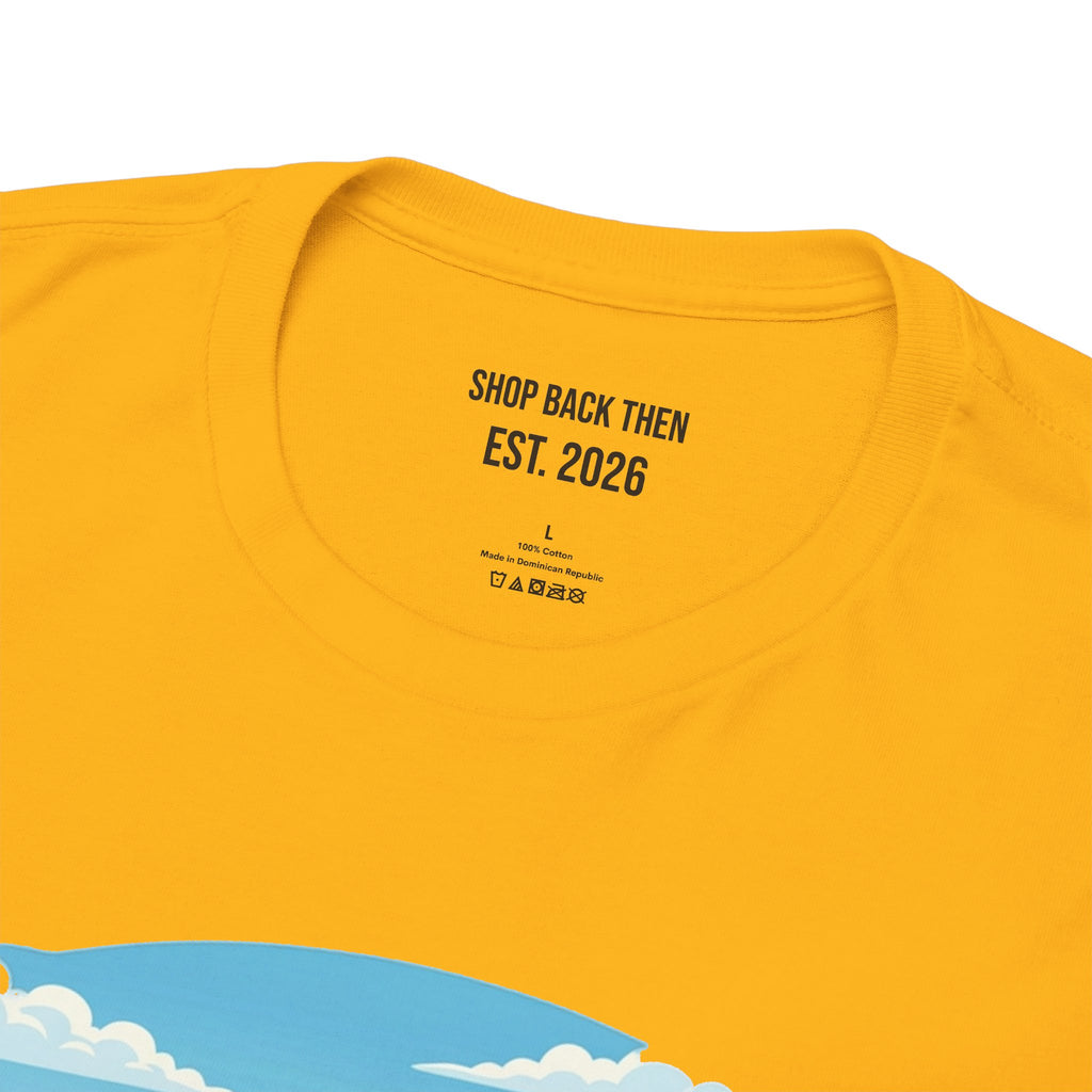 Fishing Tee — "Tracking the Tide, Living the Past" Graphic Shirt