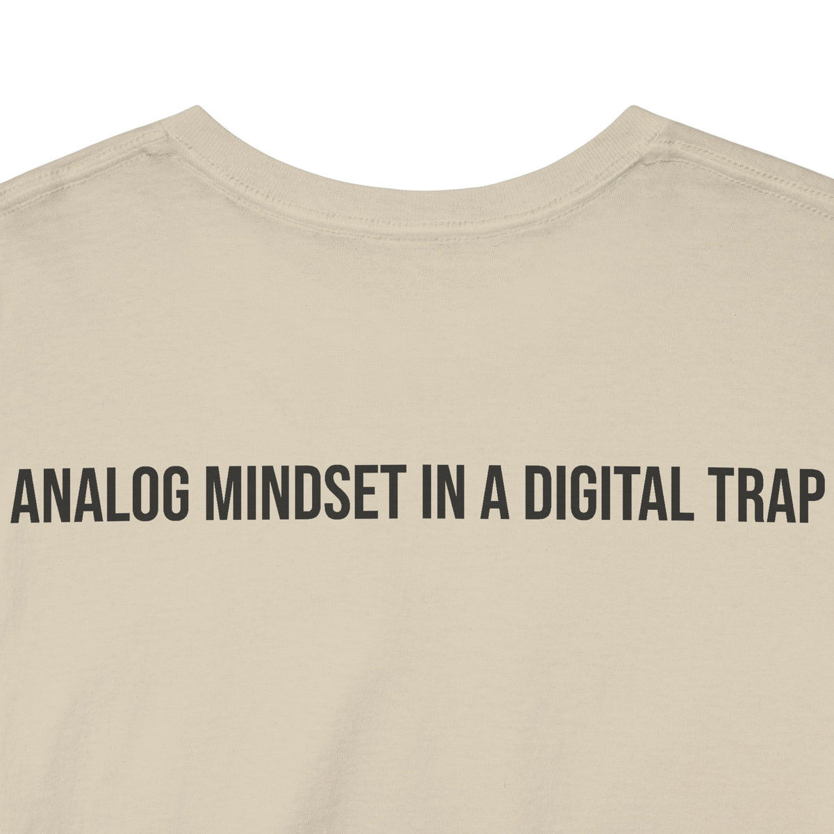 Retro Beeper Tee — “ANALOG MINDSET IN A DIGITAL TRAP” Vintage Pager Graphic Shirt