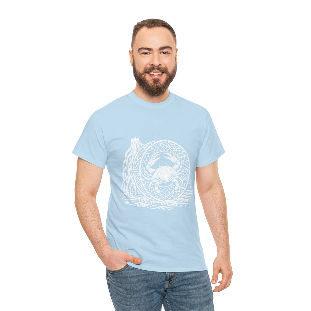 Crab Crew Graphic Tee — "Hauling Rebels Blue Crab Crew" Cotton T-Shirt