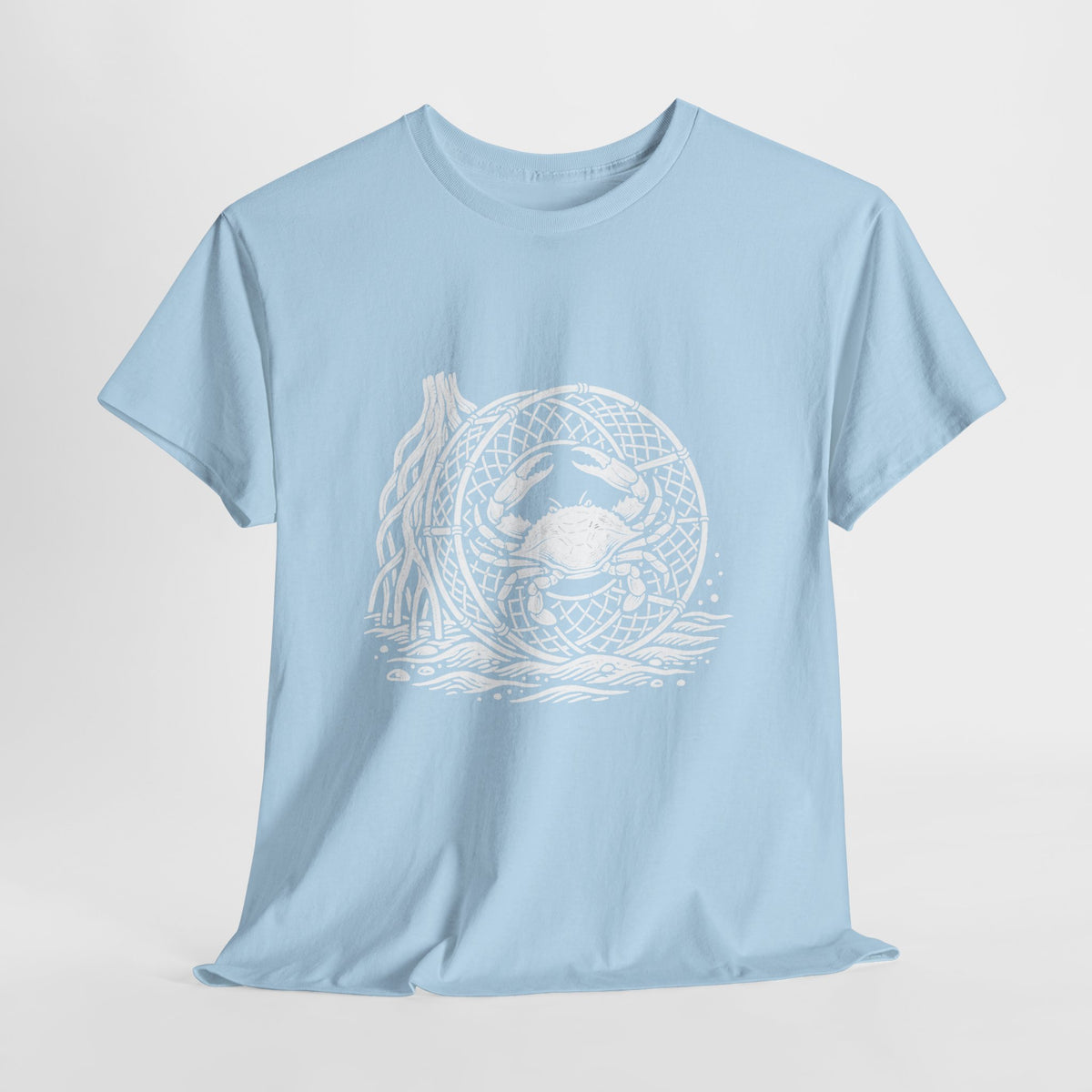 Crab Crew Graphic Tee — "Hauling Rebels Blue Crab Crew" Cotton T-Shirt